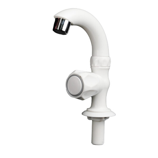 Wall Arc Basin Tap with Diamond Head