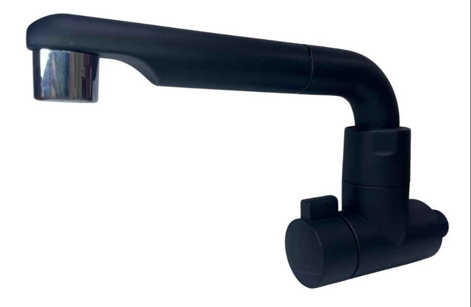 2330 – L/S WALL ARC TAP (MATTE BLACK)